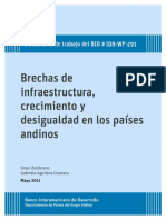 Brechas de Infraestructura Crecimiento y Desigualdaden Los Países Andinos