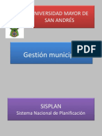 Gestión municipal y SISPLAN