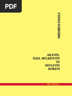 Engels - Ailenin, Özel Mülkiyetin Ve Devletin Kökeni-Sol Yay PDF