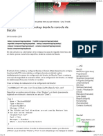 Cómo Restaurar Un Backup Desde La Consola de Bacula PDF