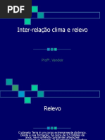 Inter-relação Clima e Relevo