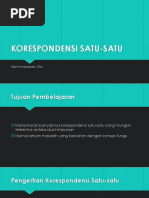 Korespondensi Satu Satu | PDF