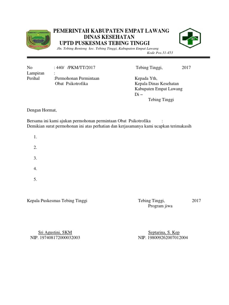 Surat Permohonan Vaksin Pdf