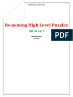 MENTOR FOR BANK EXAMS: REASONING HIGH LEVEL PUZZLES