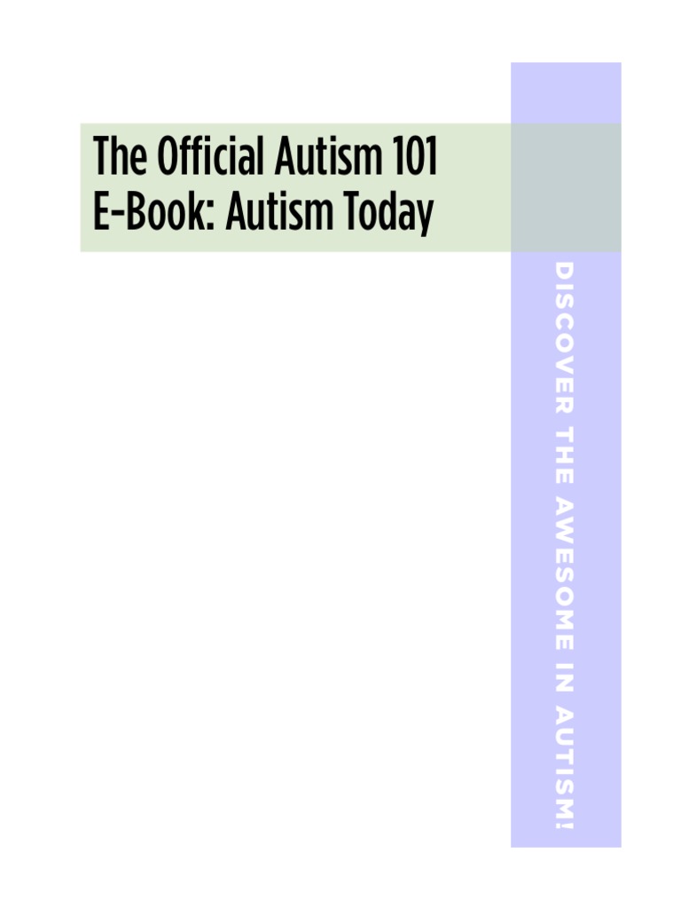 Autism 101 Ebook PDF | PDF