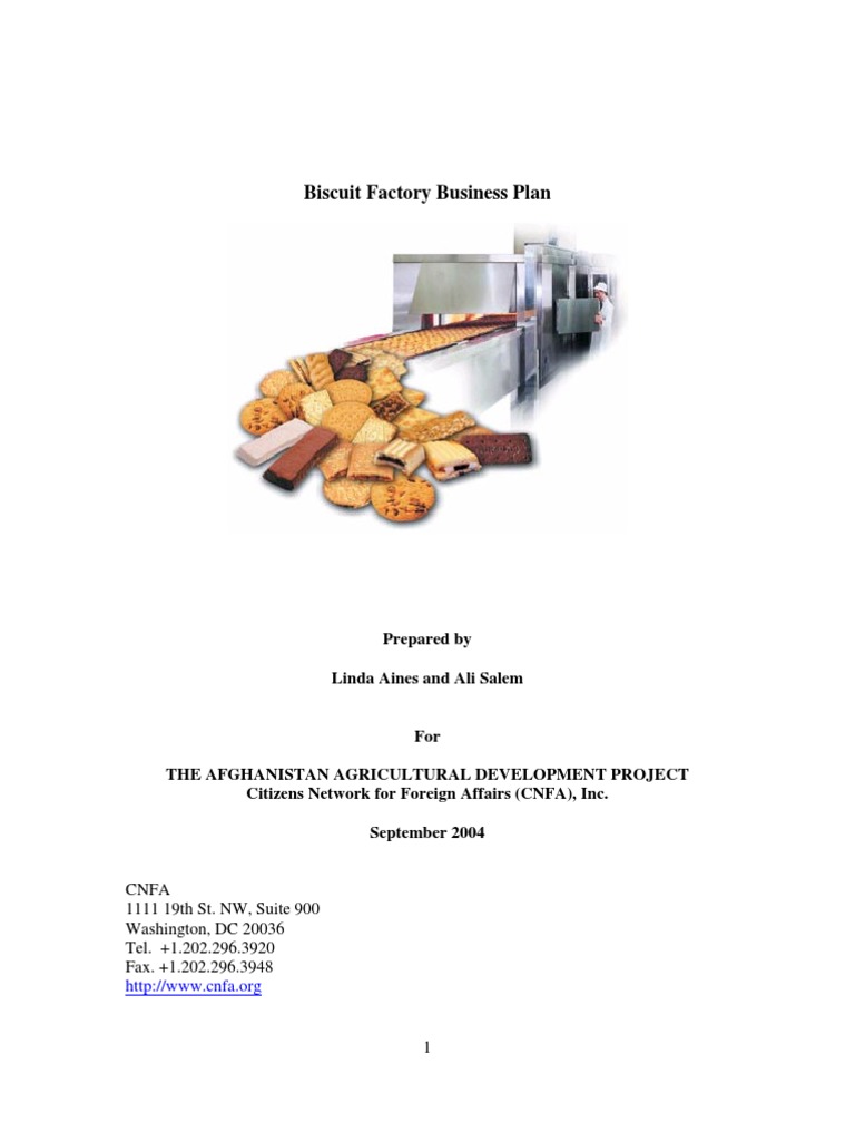 business plan for biscuit manufacturing