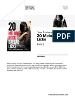 VT 20melodicballadlicks Lick2 Tab PDF