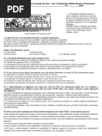 Avaliação 2° Ano - Rev. Industrial e Estados Unidos