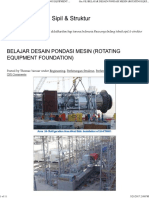 BELAJAR DESAIN PONDASI MESIN (ROTATING EQUIPMENT FOUNDATION) - Kumpulan Cerita Sipil & Struktur PDF