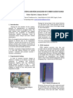 Experimental Testing and Fem Analysis of Corrugated Tanks