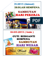 Cuti Hari Pekerja Dan Hari Wesak