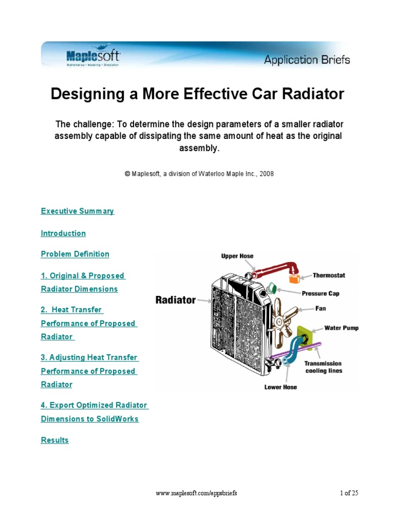 Radiator PDF | PDF | Radiator | Heat Transfer