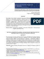 Planejamento Estrategico Regional_uma Analise Da Evolução Dos Metodos de Planejamento Estrategico Aplicado as Regioes