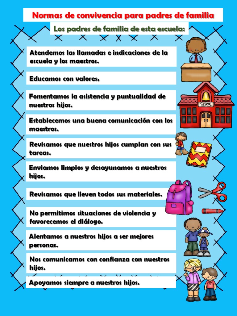 Normas de convivencia para padres | PDF | Salud y bienestar