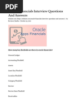 Oracle Financials Interview Questions and Answers