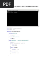 Exp 17 Wap To Implement Multiple Inheritance Using Interfaces