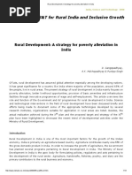 Rural Development - A Strategy For Poverty Alleviation in India