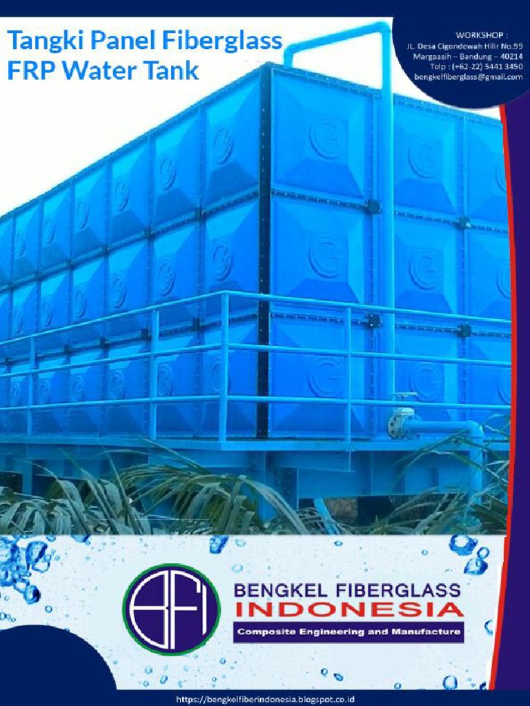 FRP Sectional Water Tank Specifications | PDF