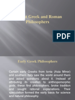 Ancient Greek and Roman Philosophers