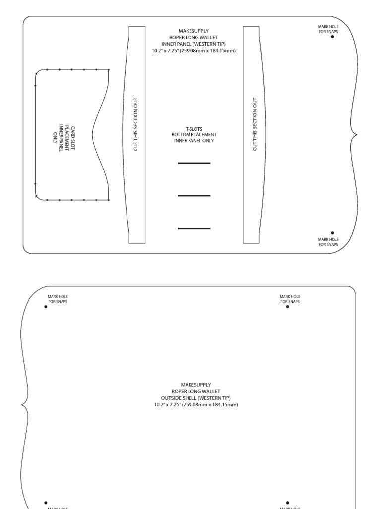 Roper Long Wallet Pattern PDF Free | PDF