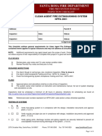 Clean Agent Suppression System Inspection Checklist PDF