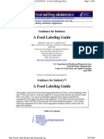 A Food Labelling Guide