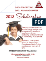 2018 Scholarship Flyer