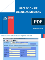 Recepcion de Licencias Medicas