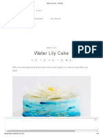 Water Lily Cake - I Am Baker