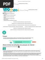 Altura Mínima Nas Atrações Dos Parques de Orlando