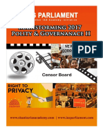 Mainstorming 2017 Polity Governance II