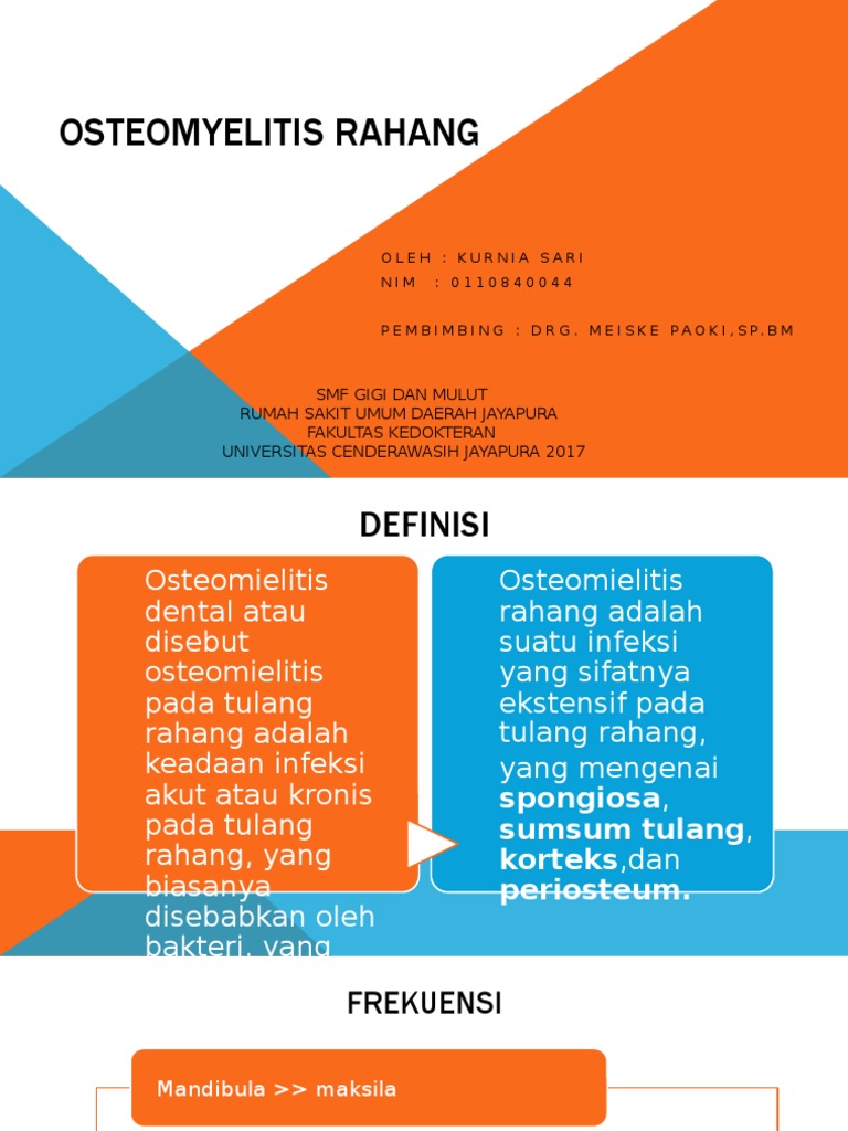 Osteomyelitis Dental PDF