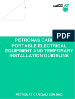 PETRONAS Carigali Portable Electrical Equipment and Temporary Installation Guidelines (PETI)