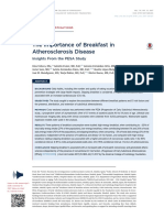 The Importance of Breakfast in Atherosclerosis Disease