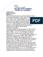 Far East Bank and Trust Company,: Petitioner, vs. ESTRELLA O. QUERIMIT, Respondent