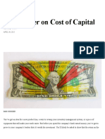 Cost of Capital