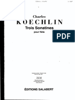 Koechlin, Ch. - 3 Sonatinas Op. 184