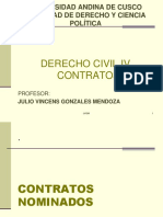 Derecho Civil y Tipos de Contrato