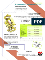 Bahasa Indonesia Bagi Penutur Asing BIPA1 Brochure