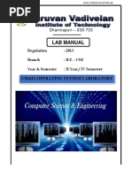 Cs6413 Operating Systems Laboratory