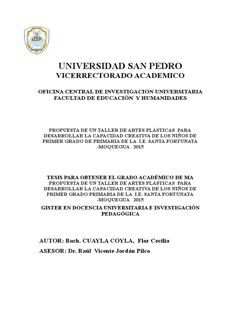 Artes Plsticas En La Educacin Un Proyecto De