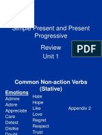 Simple Present and Present Progressive Review