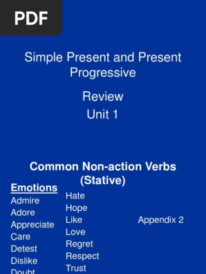 common non action verbs pdf perception verb