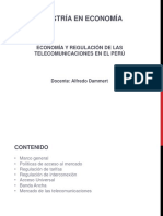 Economía y Regulación de Las Telecomunicaciones en El Perú