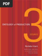 Nishida Kitaro Ontology of Production Three Essays
