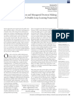 Simulation and Managerial Decision Making: A Double-Loop Learning Framework