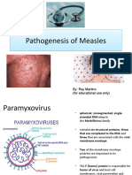 Pathogenesis of Measles Pathogenesis of Measles: By: Rey Martino (For Educational Use Only)