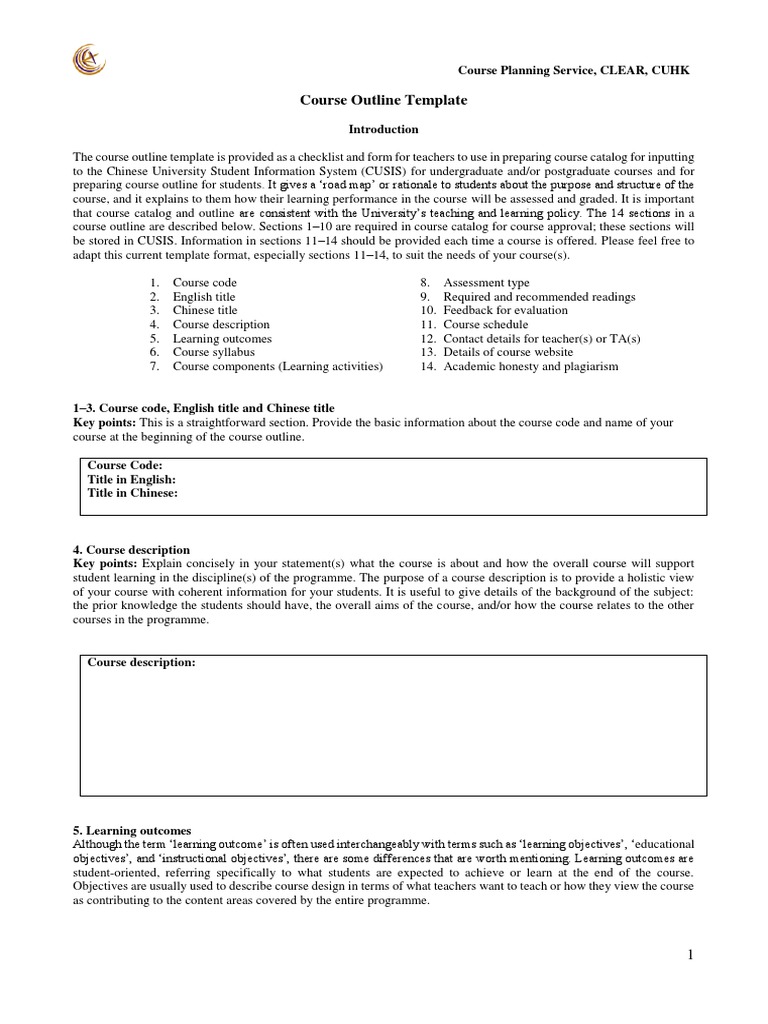 Clo Template Educational Assessment Test (Assessment)