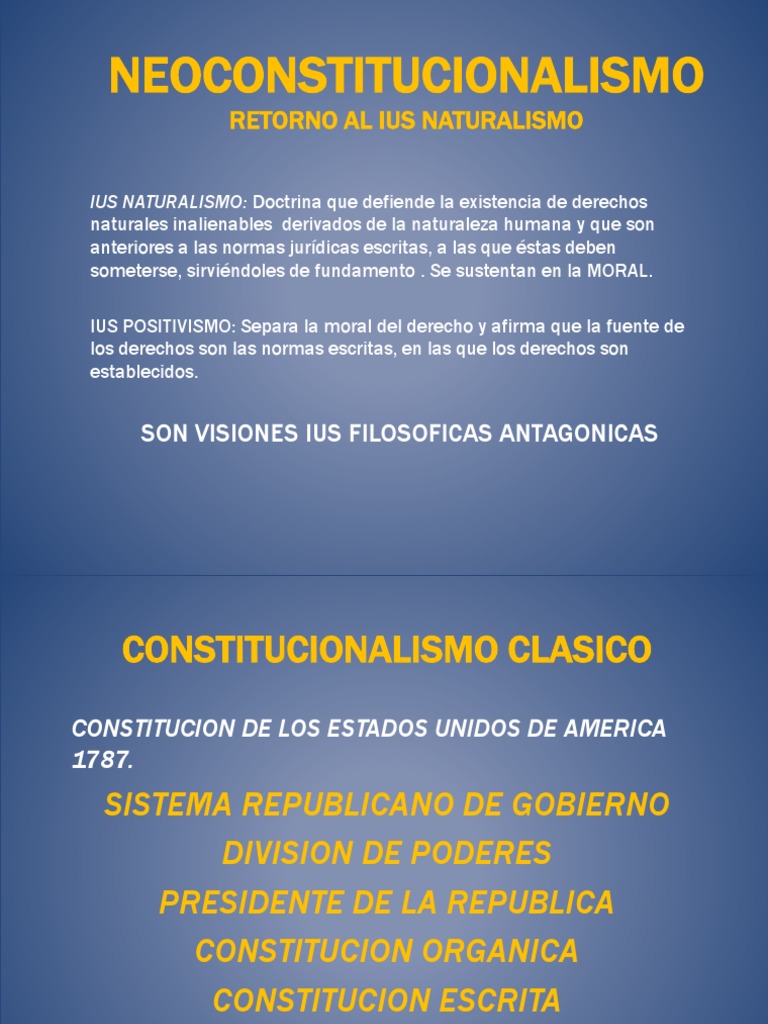 Neoconstitucionalismo | Constitución | Juez