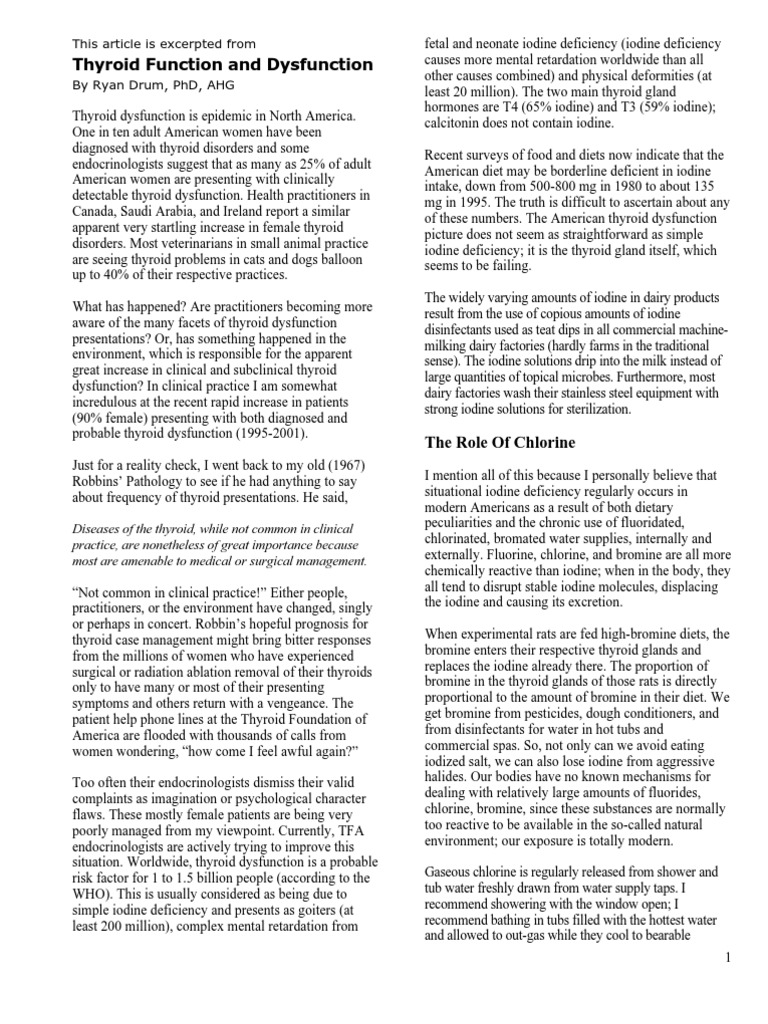 Thyroid and Sea Vegetables PDF Thyroid Iodine